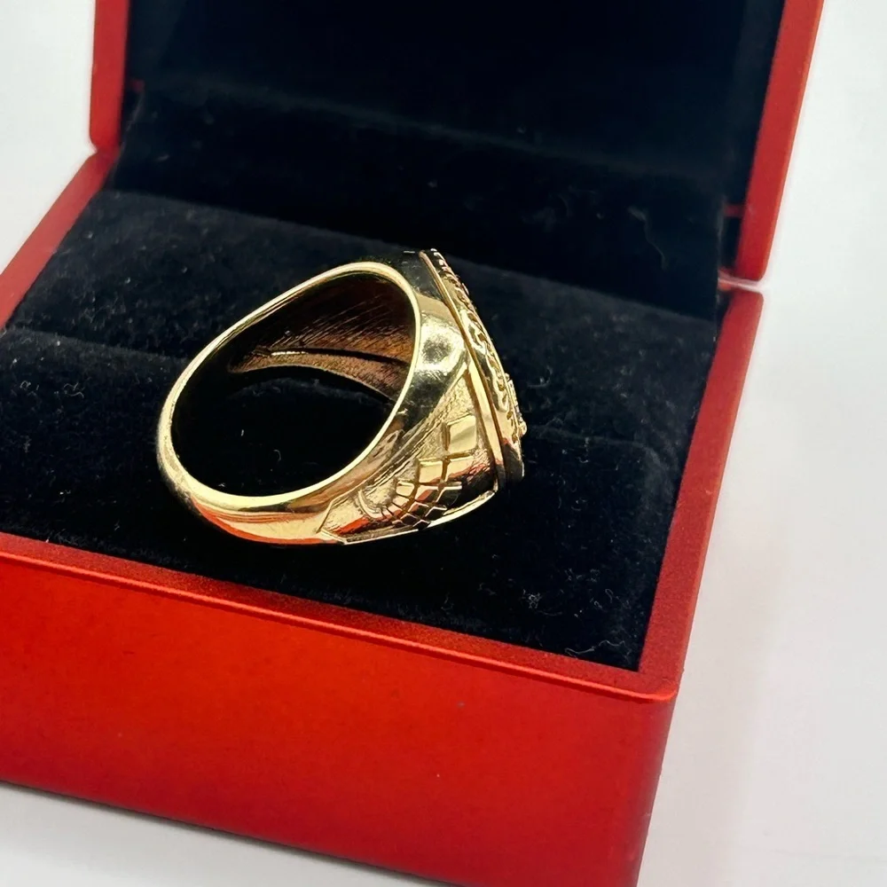 .4 Ct 10K Yellow Gold “100K Encore Business 2016” Championship Style Ring Sz 8